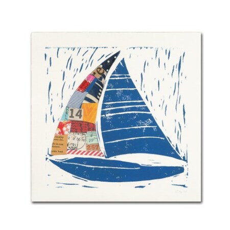 Trademark Fine Art Courtney Prahl 'Nautical Collage IV' Canvas Art, 18x18 WAP01577-C1818GG